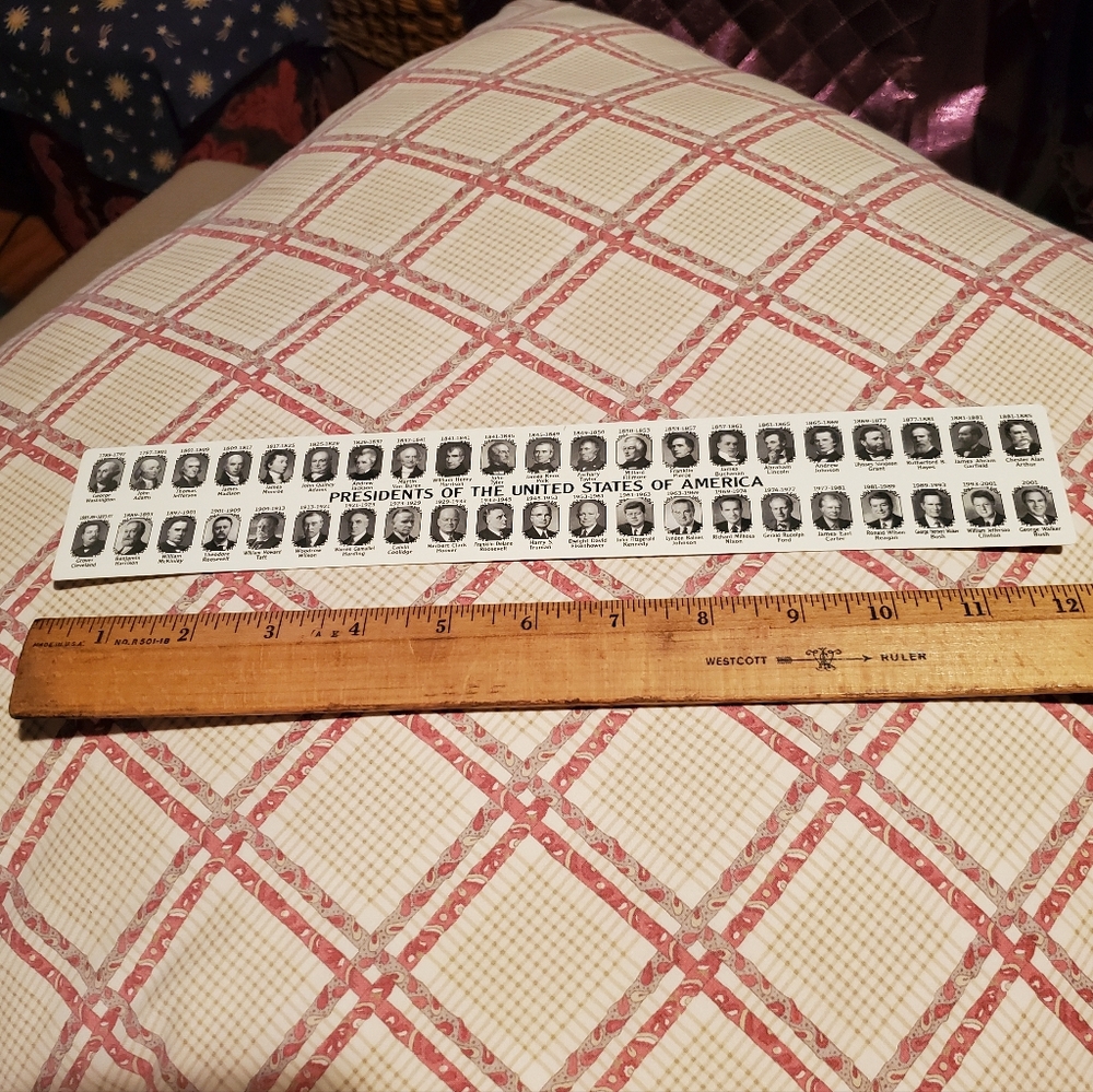 Vintage Presidential GM Collector's White and Blue Ruler Bundle Set Of Two - Picture 4 of 7
